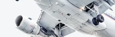 Cargo plane in flight